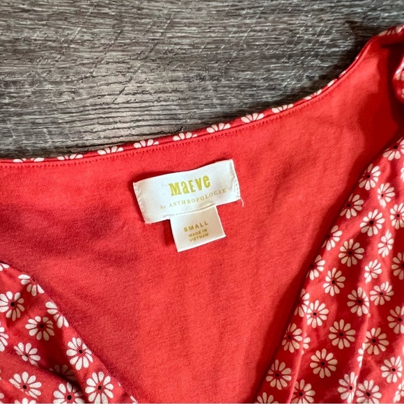 Anthropologie Maeve Floral Draped Neck Brianne Dress - Picture 6 of 8